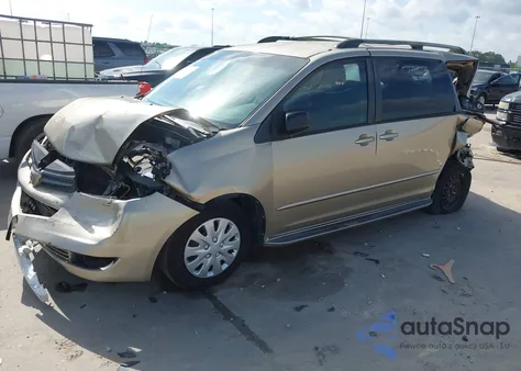 2004 Toyota Sienna Le from USA, damaged, VIN 5TDZA23C54S125553